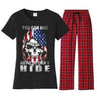 You Can Run But You Can't Hide Women's Flannel Pajama Set