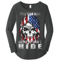 You Can Run But You Can't Hide Women's Perfect Tri Tunic Long Sleeve Shirt