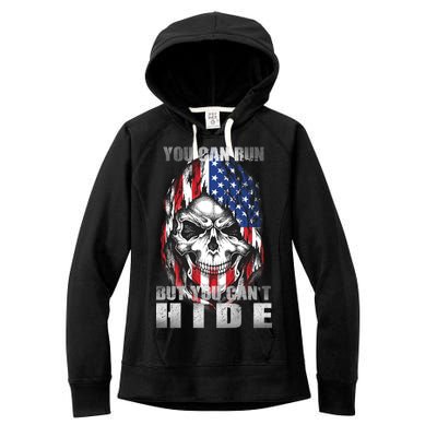 You Can Run But You Can't Hide Women's Fleece Hoodie