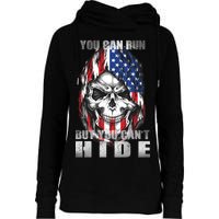 You Can Run But You Can't Hide Womens Funnel Neck Pullover Hood