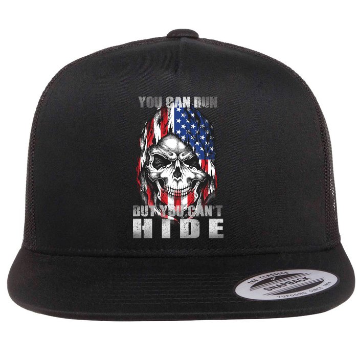 You Can Run But You Can't Hide Flat Bill Trucker Hat