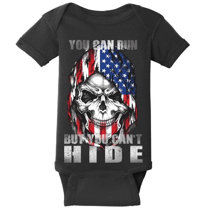 You Can Run But You Can't Hide Baby Bodysuit