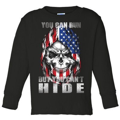 You Can Run But You Can't Hide Toddler Long Sleeve Shirt