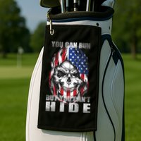 You Can Run But You Can't Hide Golf Towel