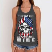 You Can Run But You Can't Hide Women's Knotted Racerback Tank