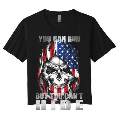 You Can Run But You Can't Hide Women's Crop Top Tee