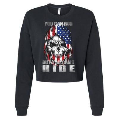You Can Run But You Can't Hide Cropped Pullover Crew