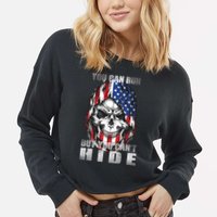 You Can Run But You Can't Hide Cropped Pullover Crew