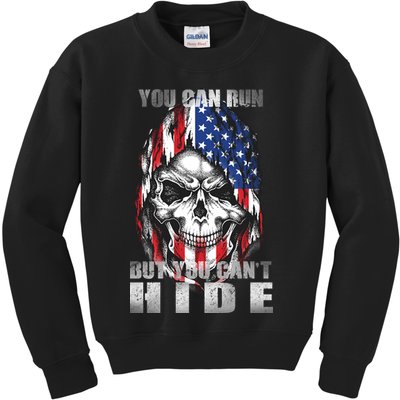 You Can Run But You Can't Hide Kids Sweatshirt