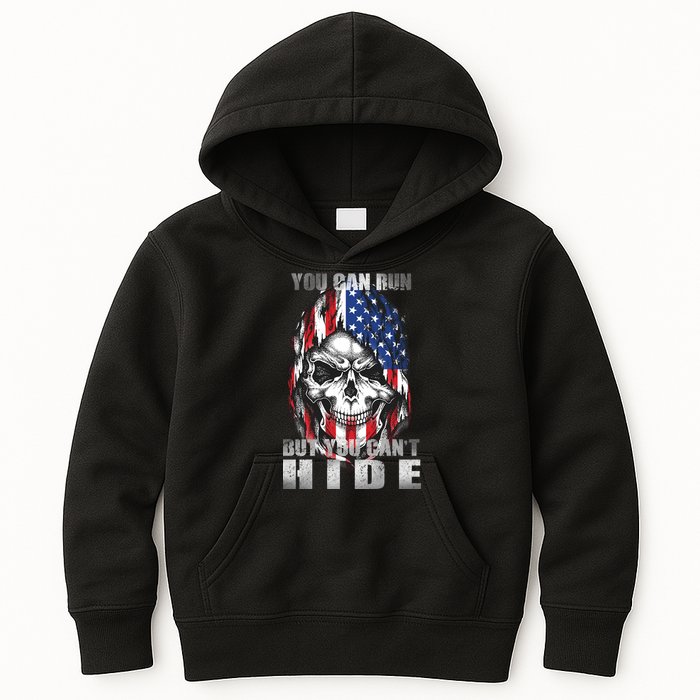 You Can Run But You Can't Hide Kids Hoodie