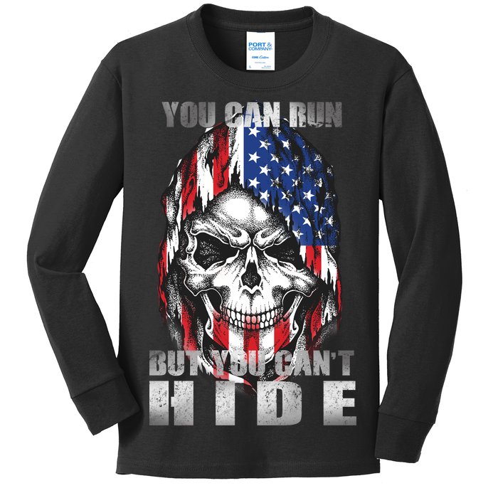 You Can Run But You Can't Hide Kids Long Sleeve Shirt