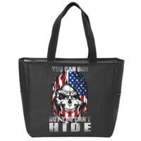 You Can Run But You Can't Hide Zip Tote Bag