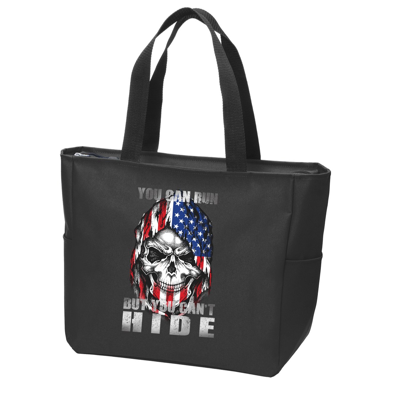 You Can Run But You Can't Hide Zip Tote Bag