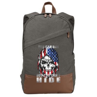 You Can Run But You Can't Hide Cotton Canvas Backpack