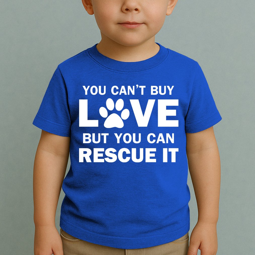 You Can't Buy Love But You Can Rescue It Toddler T-Shirt