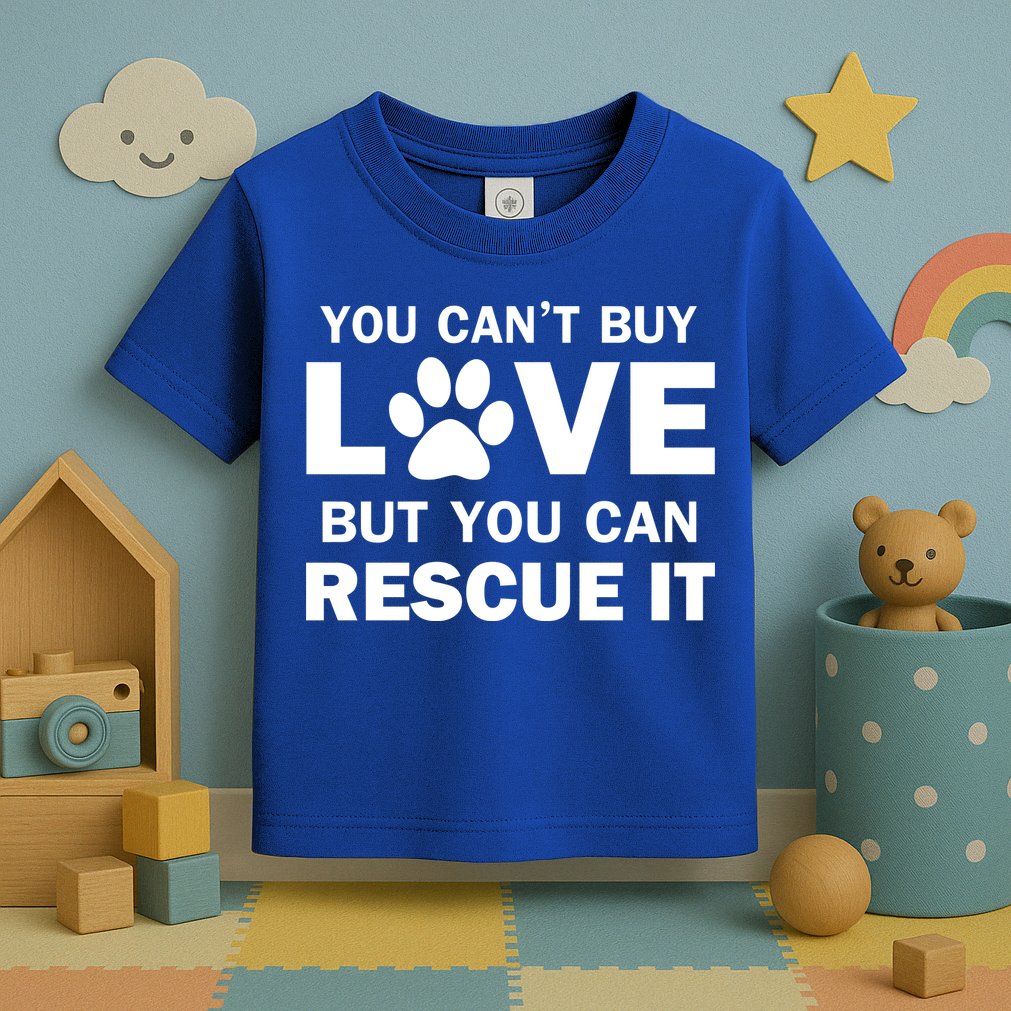 You Can't Buy Love But You Can Rescue It Toddler T-Shirt