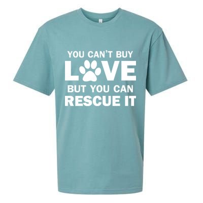 You Can't Buy Love But You Can Rescue It Sueded Cloud Jersey T-Shirt