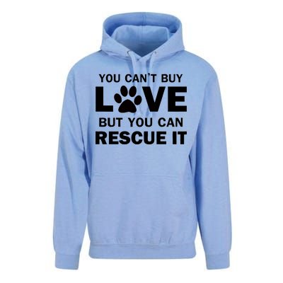 You Can't Buy Love But You Can Rescue It Unisex Surf Hoodie