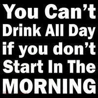 You Can't Drink All Day If You Don't Start In The Morning Youth Performance Sprint T-Shirt