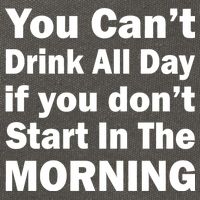 You Can't Drink All Day If You Don't Start In The Morning Cotton Canvas Backpack