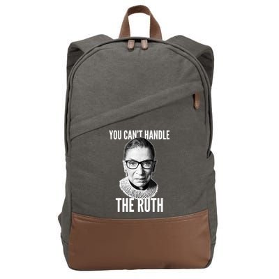 You Can't Handle The Ruth Notorious RBG Ginsburg Cotton Canvas Backpack
