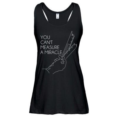 You Can't Measure A Miracle Funny Meme Ladies Essential Flowy Tank