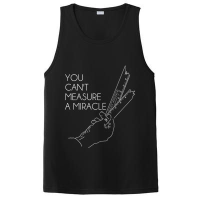 You Can't Measure A Miracle Funny Meme PosiCharge Competitor Tank