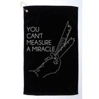 You Can't Measure A Miracle Funny Meme Golf Towel