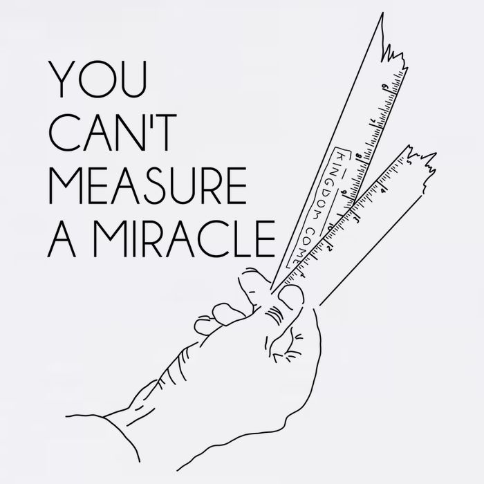 You Can't Measure A Miracle Funny Meme Garment-Dyed Sweatshirt
