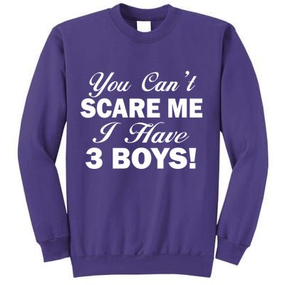 You Can't Scare Me I Have 3 Boys Sweatshirt