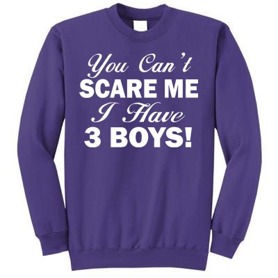 You Can't Scare Me I Have 3 Boys Sweatshirt