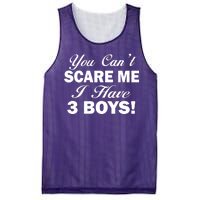 You Can't Scare Me I Have 3 Boys Mesh Reversible Basketball Jersey Tank