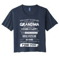 You Can't Scare Me I Have a Crazy Grandma Crop Top