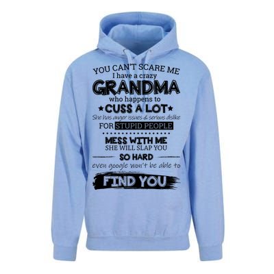 You Can't Scare Me I Have a Crazy Grandma Unisex Surf Hoodie