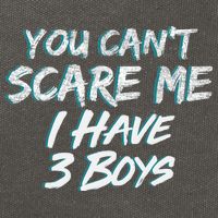 You Can't Scare Me I Have Three Boys Cotton Canvas Backpack