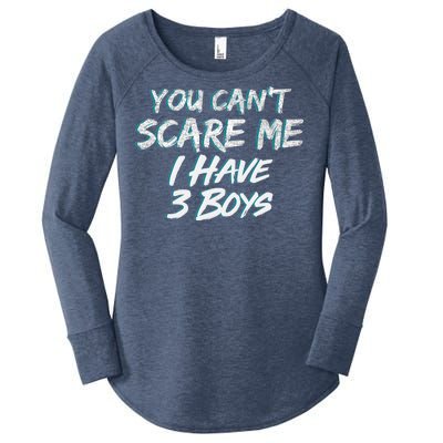 You Can't Scare Me I Have Three Boys Women's Perfect Tri Tunic Long Sleeve Shirt