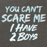 You Can't Scare Me I Have Two Boys Cotton Canvas Backpack