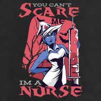 You Can't Scare Me I'm A Nurse 7 Panel Mesh Trucker Snapback Hat