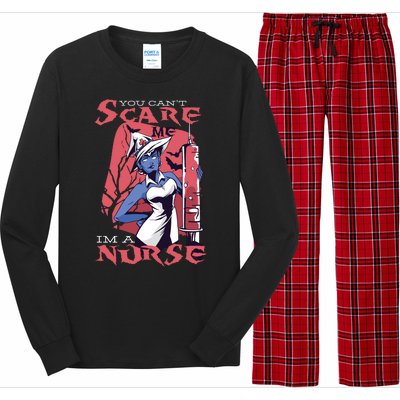 You Can't Scare Me I'm A Nurse Long Sleeve Pajama Set