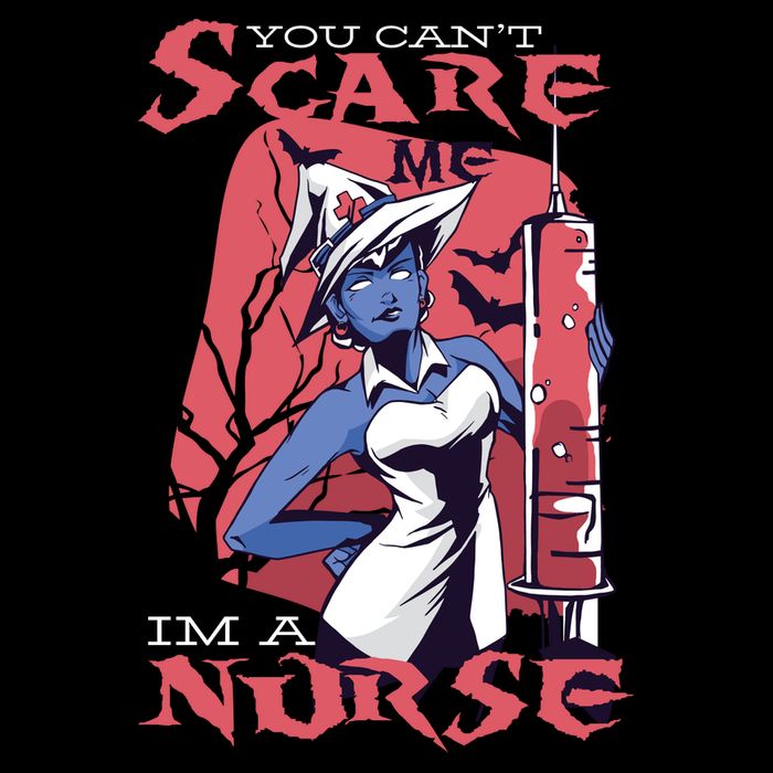 You Can't Scare Me I'm A Nurse Short Acrylic Beanie
