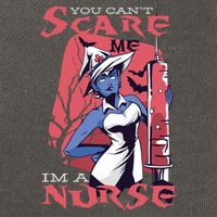 You Can't Scare Me I'm A Nurse Cotton Canvas Backpack
