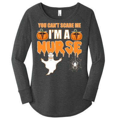 You Can't Scare Me I'm A Nurse Halloween Women's Perfect Tri Tunic Long Sleeve Shirt