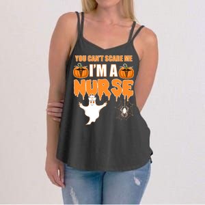 You Can't Scare Me I'm A Nurse Halloween Women's Strappy Tank