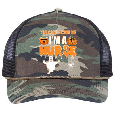 You Can't Scare Me I'm A Nurse Halloween Retro Rope Trucker Hat Cap