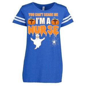 You Can't Scare Me I'm A Nurse Halloween Enza Ladies Jersey Football T-Shirt