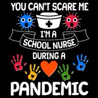 You Can't Scare Me I'm A School Nurse During the Pandemic Cropped Pullover Crew