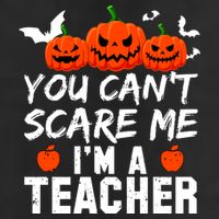 You Can't Scare Me I'm A Teacher 7 Panel Mesh Trucker Snapback Hat