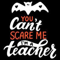 You Can't Scare Me I'm A Teacher Bat Mesh Reversible Basketball Jersey Tank
