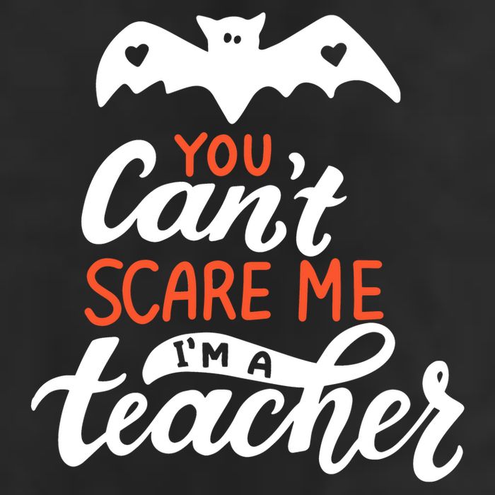 You Can't Scare Me I'm A Teacher Bat 25L Jumbo Tote
