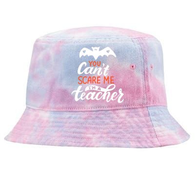 You Can't Scare Me I'm A Teacher Bat Tie-Dyed Bucket Hat